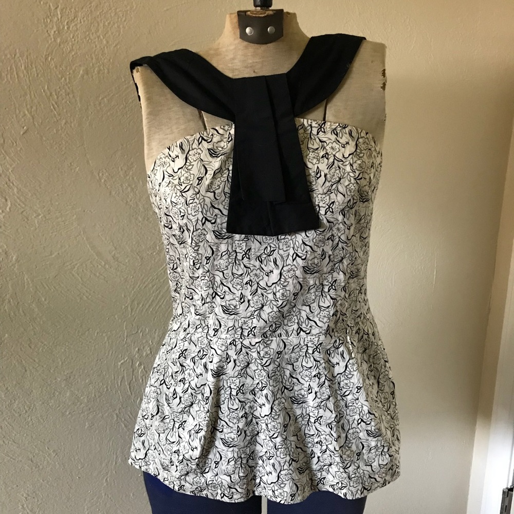 Anthropologie Peplum Blouse Size 6